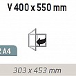 Magnetická vnitřní vitrína Reference V 400 x 550 mm (2x A4)