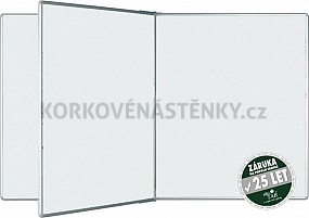 Magnetická tabuľa so stredným krídlom PIVOT KB 200 x 120 cm