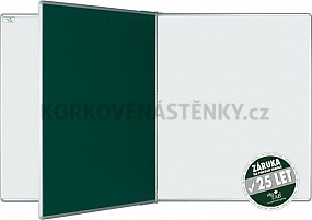 Magnetická tabuľa so stredným krídlom PIVOT KZ/KB 200 x 120 cm