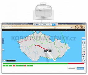 Interaktivní tabule WB 200x120 STĚNA EPSON EB-695Wi