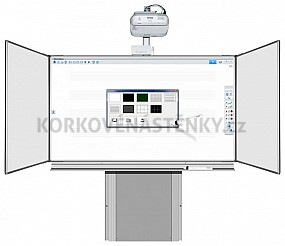 Interaktivní sestava TRIPTYCH K 200x120 zvedací AL EPSON EB-695Wi (dotyk)