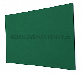 Textilní nástěnka bez rámu 120 x 90 cm (zelená)