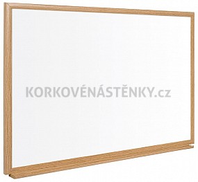 Nemagnetická tabuľa popisovacie drevený rám 32 mm (60 x 45 cm)