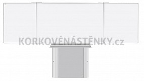 Magnetická tabuľa TRIPTYCH K II. 200 x 100 cm