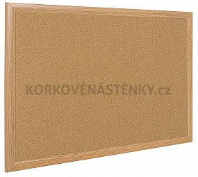 Korková nástěnka dřevěný rám Exclusive 90 x 100 cm