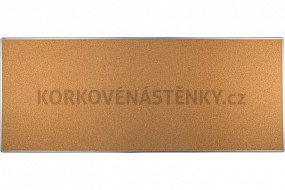 Korková nástěnka KOREK 300 x 120 cm - Al rám