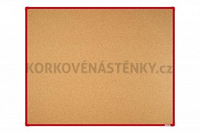 Korková nástěnka 150x120 (AL rám červený)