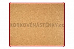 Korková nástěnka 150x120 (AL rám červený)