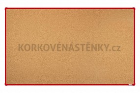Korková nástěnka 200x120 (AL rám červený)