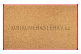 Korková nástenka 200x120 (AL rám červený)