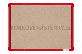 Textilní nástěnka 60x45 (AL rám červený)