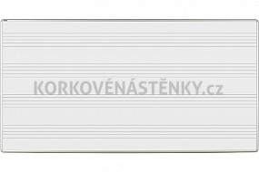 Magnetická tabule s odkládací poličkou MANAŽER L 200 x 100 cm (potisk)