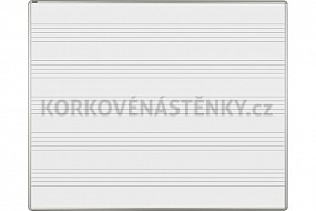 Magnetická tabule s odkládací poličkou MANAŽER L 150 x 120 cm (potisk)