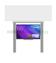 Interaktivní sestava s LCD panely (65") s přední krycí tabulí pro popis fixem na pylonu (300x100)