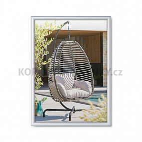 Klaprám 700 × 500 mm (731 × 531 mm) protipožiarny do únikových ciest