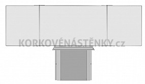 Sestava magnetické tabule TR K 200 x 120 cm