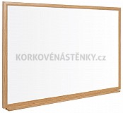 Nemagnetická tabuľa popisovacie drevený rám 32 mm (90 x 60 cm)