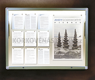 Magnetická venkovní vitrína "1000" 1000 x 2 010 mm - výklopná (27x A4)