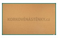 Korková nástěnka 200x120 (AL rám zelený)