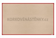 Textilní nástěnka 200x120 (AL rám červený)