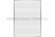 Magnetická tabule s odkládací poličkou MANAŽER L 75 x 100 cm (potisk)