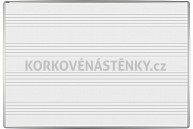 Magnetická tabule s odkládací poličkou MANAŽER K 120 x 100 cm (potisk)