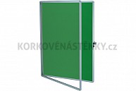 Textilná vnútorná vitrína TEXT 75 x 100 (zelená)