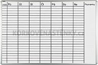 Plánovací tabule týdenní PK L 70 x 100 cm