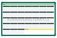 Tabule s obrázkem kalendář 64 x 40 cm (zelená)