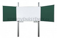 Školní tabule TRIPTYCH FINE K/PYLON AL III. 200 x 120 cm
