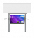 Interaktívna zostava s LCD panelmi (65") s prednou krycou tabuľou pre popis fixkou na pylóne (300x100)