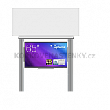 Interaktívna zostava s LCD panelmi (65") s prednou krycou tabuľou pre popis fixkou na pylóne (240x100)