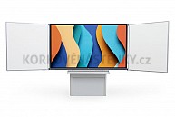 Interaktívna zostava s LCD panelmi (75") na na stojanu s tabuľami na popis fixou