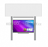 Interaktívna zostava s LCD panelmi (86") s prednou krycou tabuľou pre popis fixkou na pylóne (350x120)