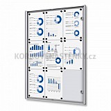 Magnetická vitrína vnitřní 711 × 963 mm (9 × A4)