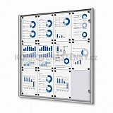 Magnetická vitrína vnitřní 931 × 963 mm (12 × A4)