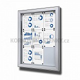Venkovní magnetická uzamykatelná vitrína hluboká 792 × 1054 mm (9 × A4)