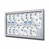 Venkovní magnetická uzamykatelná vitrína hluboká 1892 × 1054 mm (24 × A4)