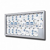 Venkovní magnetická uzamykatelná vitrína hluboká 2115 × 1054 mm (27 × A4)