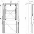 Zostava magnetické tabule TR K 200 x 120 cm