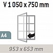 Magnetická vnitřní vitrína Reference V 1050 x 750 mm (9x A4)