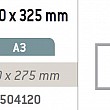 Zaklapávací rámček V 450 x 325 mm (2x A4)