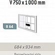Magnetická vnútorná vitrína Classic V 750 x 1000 mm (8x A4)