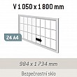 Magnetická vnútorná vitrína Classic V 1050 x 1800 mm (24x A4)