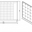 Plánovacia tabuľa mesačná PK K 70 x 100 cm