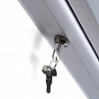 Venkovní magnetická uzamykatelná vitrína hluboká 1012 × 747 mm (8 × A4)