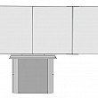 Sestava magnetické tabule TR K 200 x 120 cm