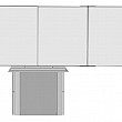 Zostava magnetické tabule TR K II. 200 x 120 cm